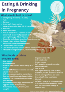 Eating & Drinking in Pregnancy